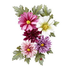 Button and Daisy Chrysanthemum Etched Dies by Susan Tierney-Cockburn