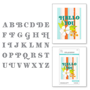 Be Bold Uppercase Alphabet Etched Dies from the Be Bold Collection