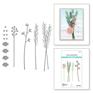Sealed Botanical Sprigs Etched Dies from Sealed for the Holidays Collection