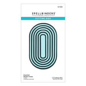 Essential Modern Ovals Etched Dies from the Sealed for Summer Collection