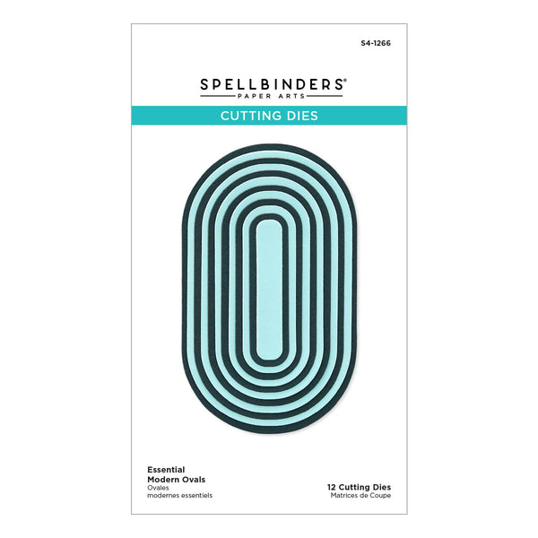 Essential Modern Ovals Etched Dies from the Sealed for Summer Collection