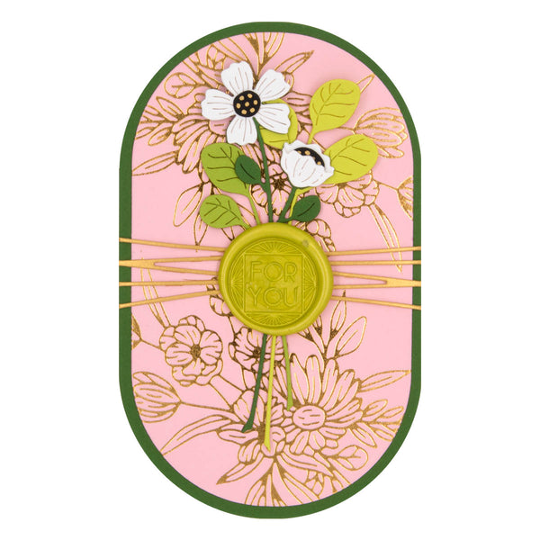 Essential Modern Ovals Etched Dies from the Sealed for Summer Collection