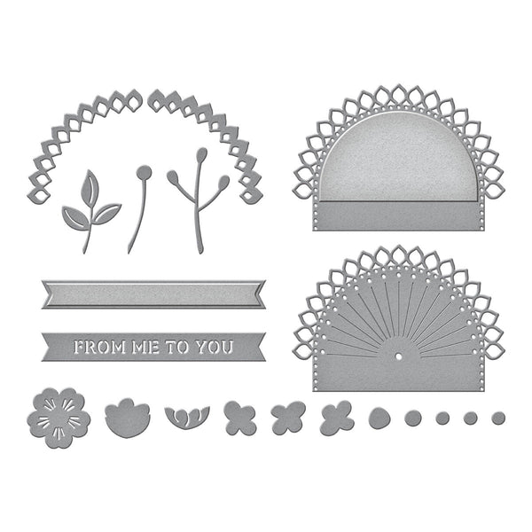 Stitched Kaleidoscope Arch Etched Dies from the Kaleidoscope Arch Collection