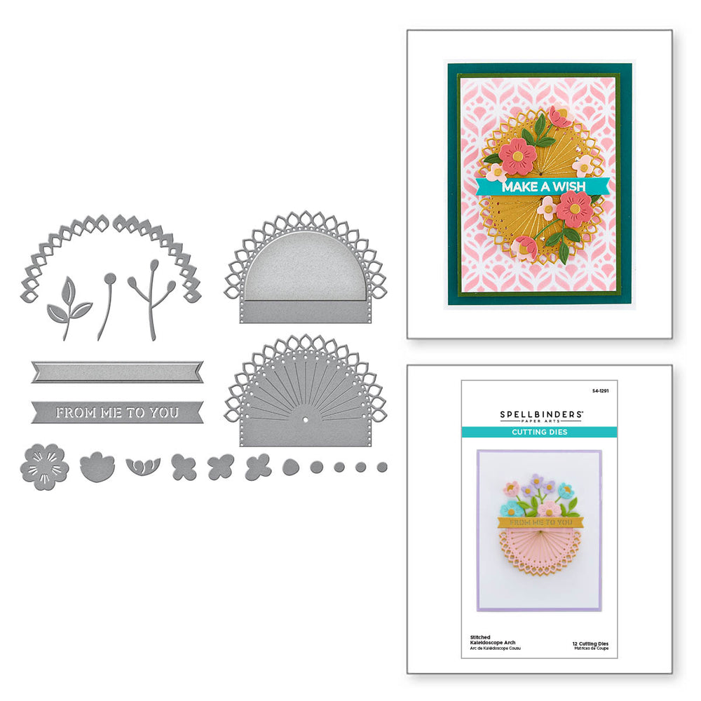 Stitched Kaleidoscope Arch Etched Dies from the Kaleidoscope Arch Collection