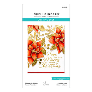 Poinsettia Bloom Etched Dies from the De-Light-Ful Christmas Collection by Yana Smakula