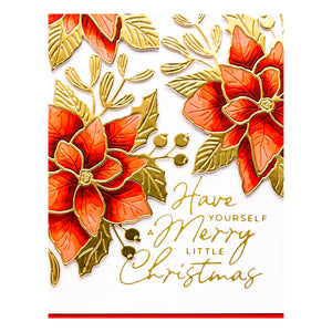 Poinsettia Bloom Etched Dies from the De-Light-Ful Christmas Collection by Yana Smakula