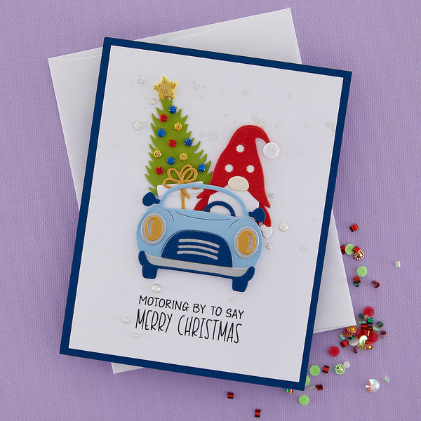 Gnome Drive Holiday Etched Dies from the Gnome Drive Collection