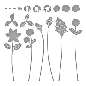 Sealed Christmas Sprigs Etched Dies from the Sealed for Christmas Collection