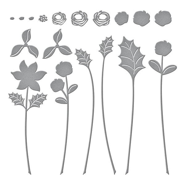 Sealed Christmas Sprigs Etched Dies from the Sealed for Christmas Collection