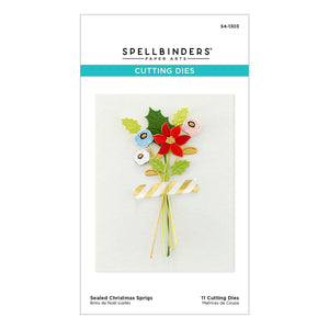 Sealed Christmas Sprigs Etched Dies from the Sealed for Christmas Collection