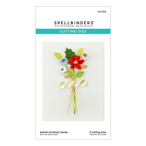 Sealed Christmas Sprigs Etched Dies from the Sealed for Christmas Collection