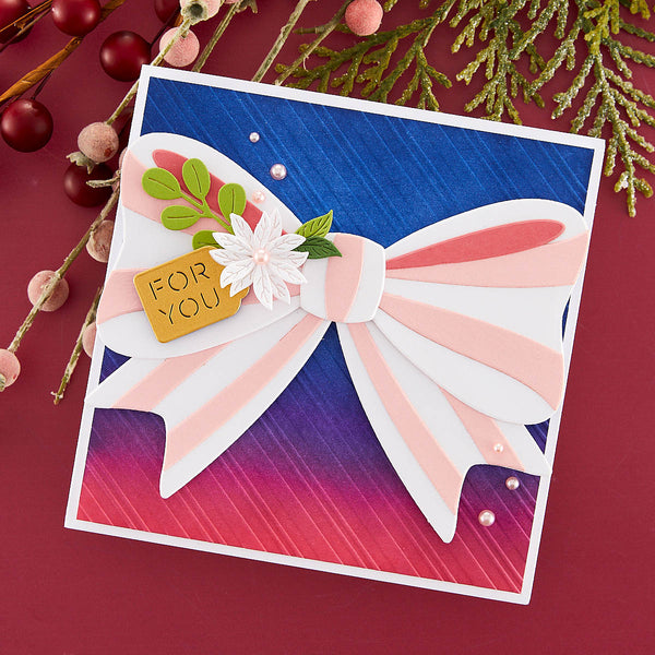 Peppermint Stripes Embossing Folder from the Merry & Bright Collection