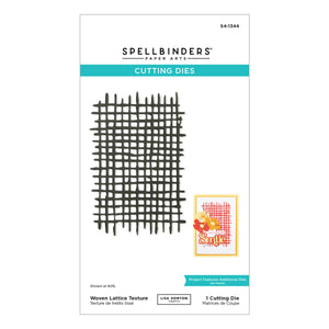 Woven Lattice Texture Etched Dies from the Spotlight Frames and Florals Collection by Lisa Horton