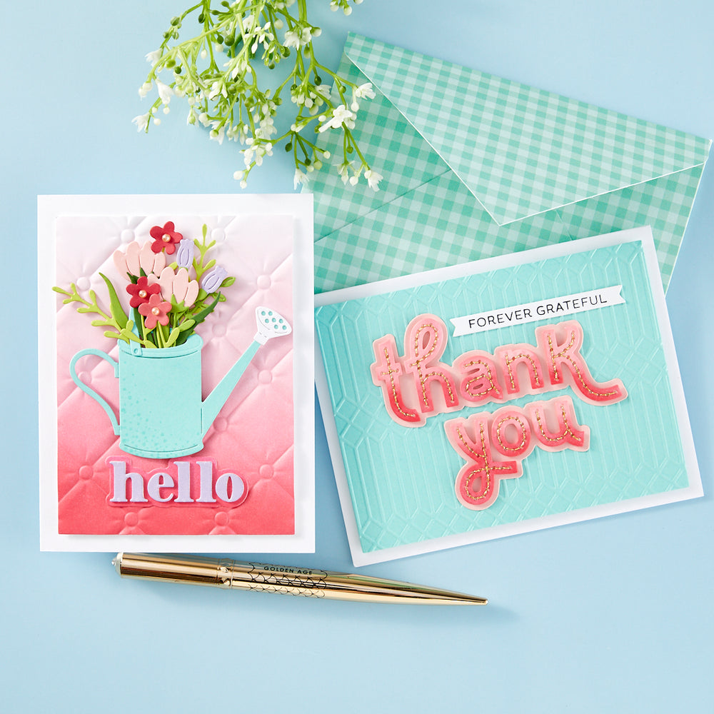 Hello Smile Etched Dies from the Out and About Collection