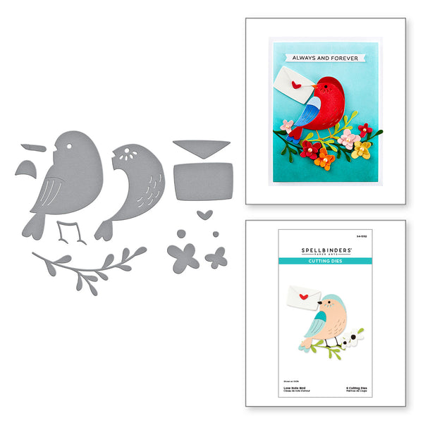 Love Note Bird Etched Dies from the Out and About Collection