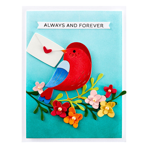 Love Note Bird Etched Dies from the Out and About Collection
