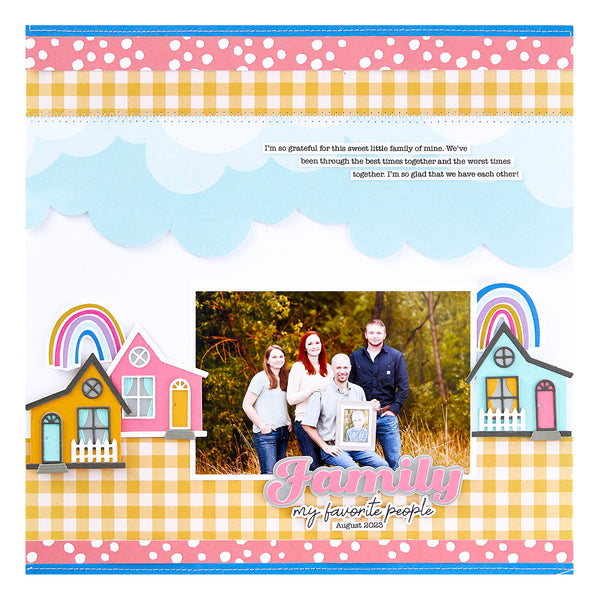 Home Sweet Home Etched Dies from the Storytelling by Spellbinders Collection