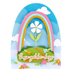 Over The Rainbow Etched Dies from the Storytelling by Spellbinders Collection