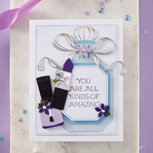 Flawless Sentiments Press + Foil Plate & Die Set