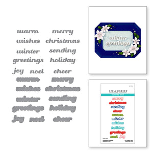 Christmas Greetings Etched Dies