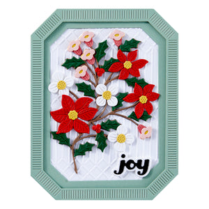 Poinsettia Spray Etched Dies
