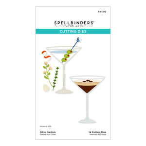 Olive Martinis Etched Dies