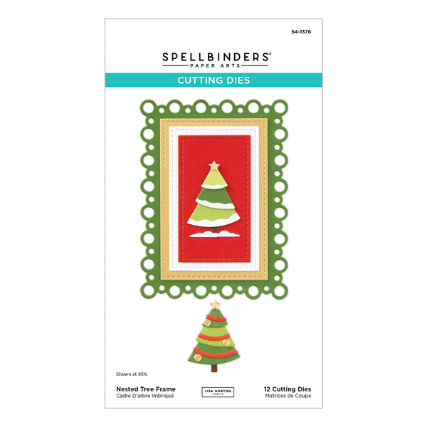 Nested Tree Frame Etched Dies from the Essential Holiday Collection by Lisa Horton