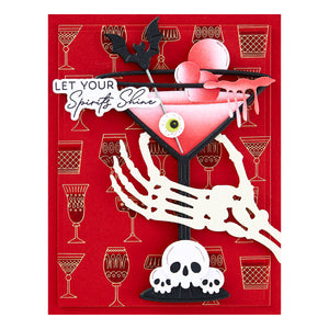 Boos! Cocktails Etched Dies from the Happy Hour Collection