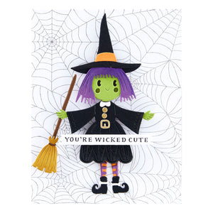 Fiona the Dancin' Witch Etched Dies from the Happy Haunting Collection