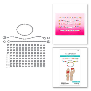 Bestie Beaded Bracelets Etched Dies from the Beads of Friendship Collection