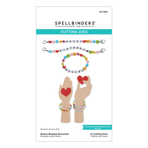 Bestie Beaded Bracelets Etched Dies from the Beads of Friendship Collection