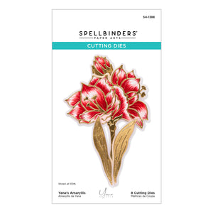 Yana's Amaryllis Etched Dies from the Amaryllis Christmas Collection by Yana Smakula