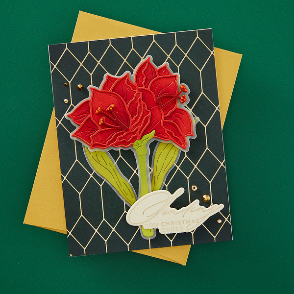 Home for Christmas Sentiments Press + Foil Plate & Die Set by Yana Smakula