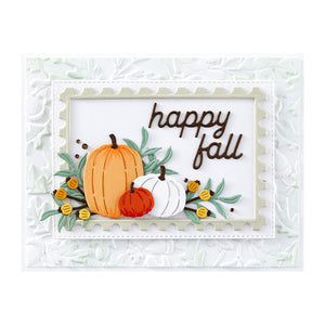 Happy Fall Sentiments Etched Dies - Independents Only World Cardmaking Day Exclusive