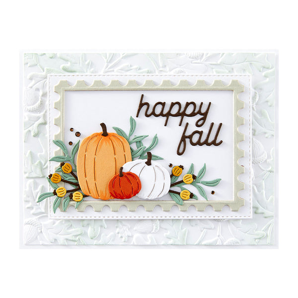 Happy Fall Sentiments Etched Dies - Independents Only World Cardmaking Day Exclusive