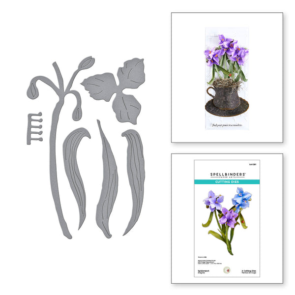 Spiderwort Etched Dies by Susan Tierney-Cockburn