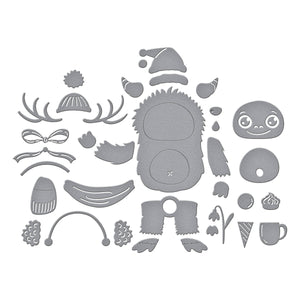 Rocky the Dancin Yeti Etched Dies from the Monster Friends Collection