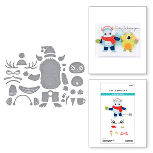 Rocky the Dancin Yeti Etched Dies from the Monster Friends Collection