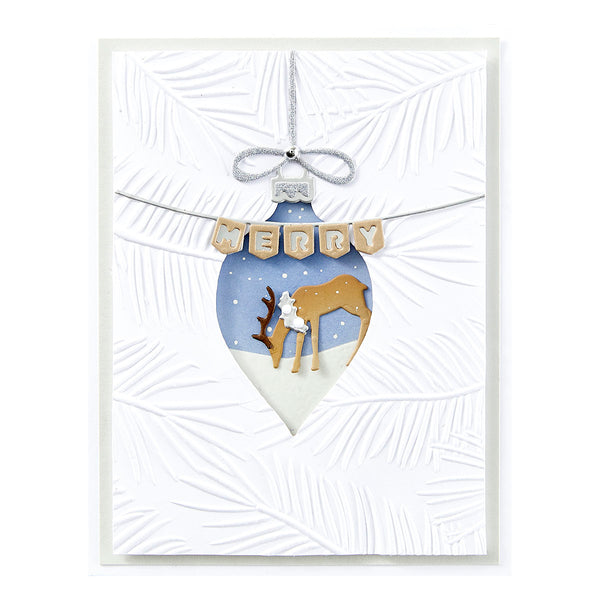 Mantel Decorations Etched Dies from the Timeless Trees Collection by Simon Hurley