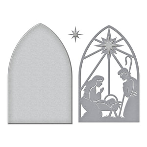 Christmas Morn Nativity Etched Dies from the Season of Wonder Collection by Stampendous