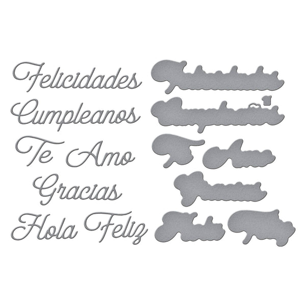 Spanish Everyday Sentiments Etched Dies