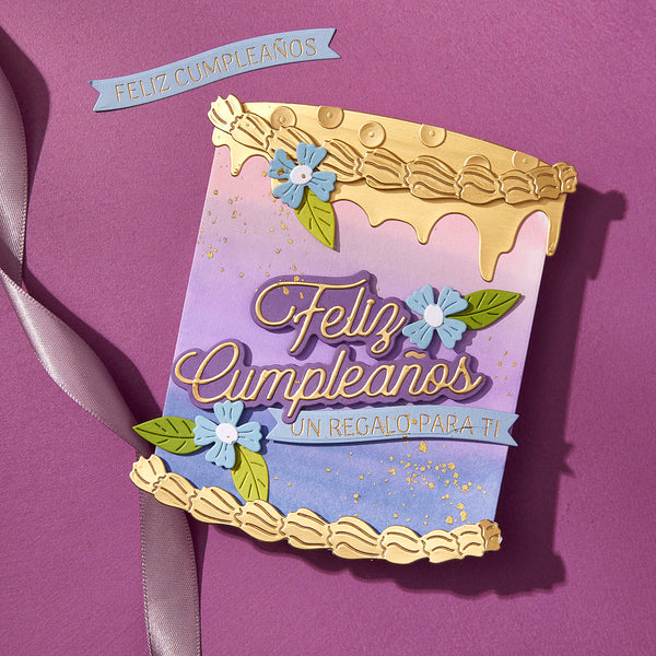 Spanish Sentiments Press + Foil Plate & Die Set