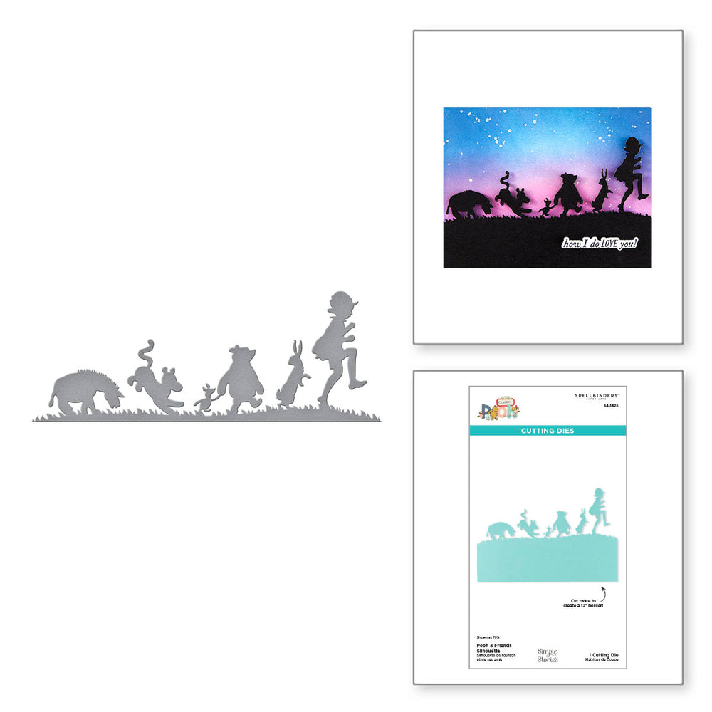 Pooh & Friends Silhouette Etched Dies with Simple Stories