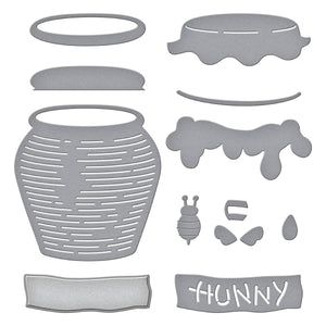 Pooh's Hunny Pot Etched Dies with Simple Stories