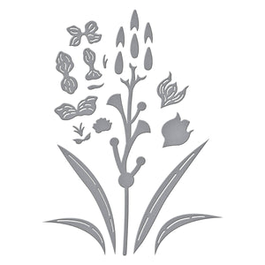 Layered Gladiolus Etched Dies by Lisa Horton
