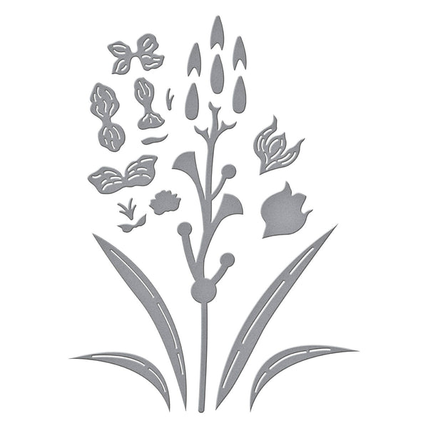 Layered Gladiolus Etched Dies by Lisa Horton