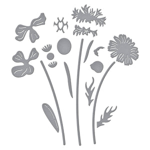 Layered Wildflowers Etched Dies by Lisa Horton