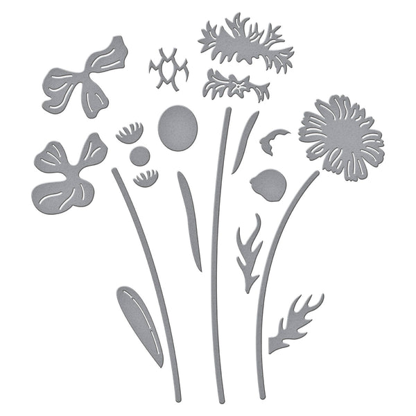 Layered Wildflowers Etched Dies by Lisa Horton