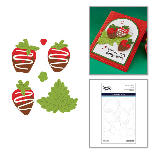 Berry Best Etched Dies for Coordinating Stamp Set By Simon Hurley