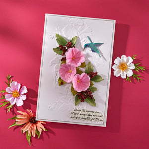 Summer Solstice Garden Sentiments Press + Foil Plate & Die Set by Susan Tierney-Cockburn